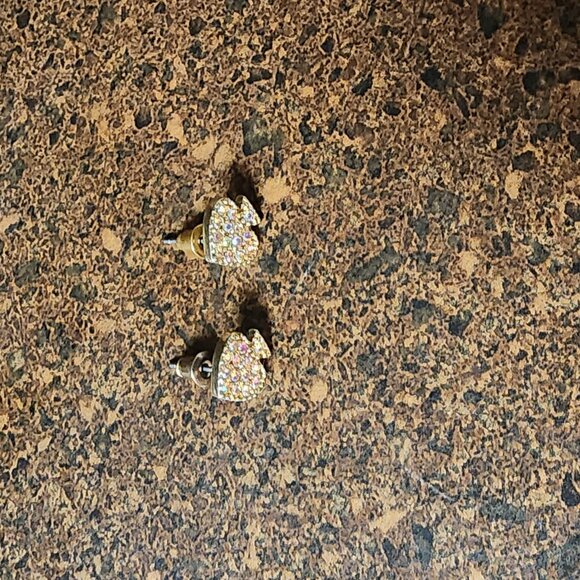 Heart Stud Earrings - Picture 3 of 3